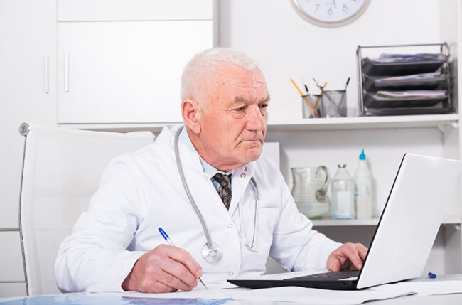 Doctor ready for patients